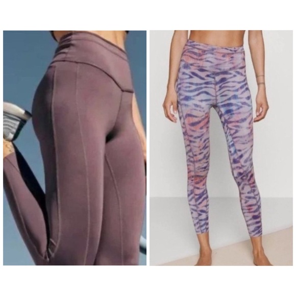 Free People Beat the Heat Reversible Leggings Tiger Combo XS - Picture 2 of 7